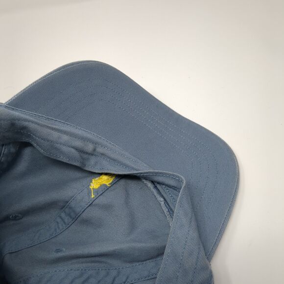 Polo Ralph Lauren Slideback Hat Blue One Size Small Pony Leather Strap - Picture 7 of 8
